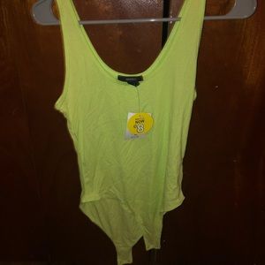 NWT Forever 21 Neon Bodysuit Tank Top